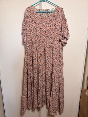 Nemidor Floral Midi Dress with Pockets, Size US 26